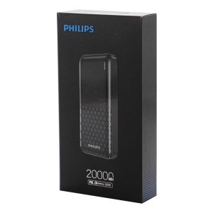 پاوربانک طرح فیلیپس مدل DLP2002 ظرفیت 20000 میلی آمپر ساعت